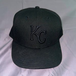 Black KC Royals 59Fifty Fitted Hat